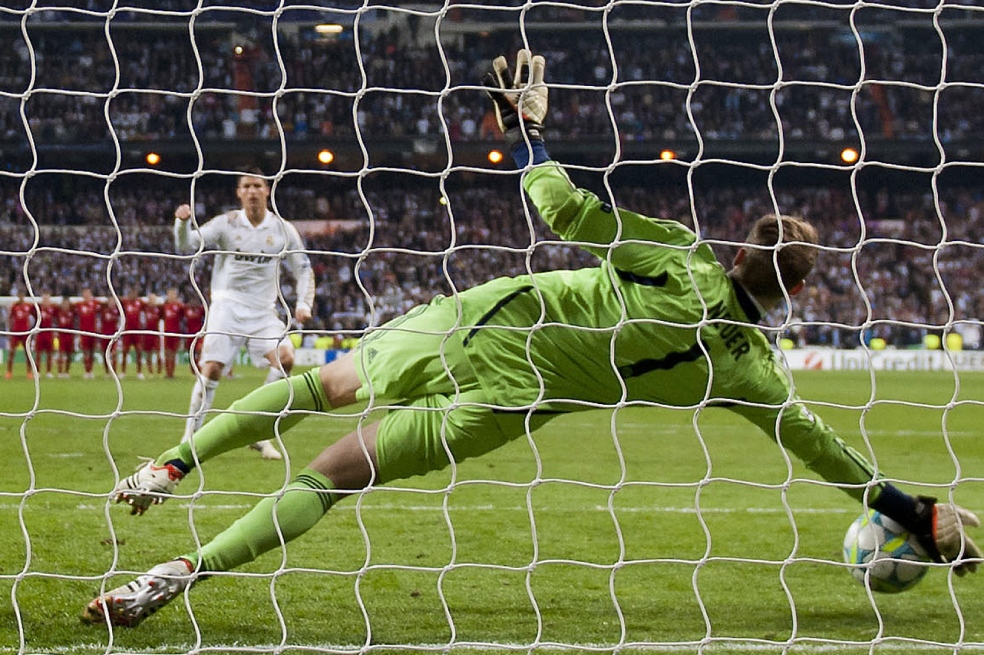 Cristiano Rolando frente al Bayern Munich, en la Champions 2012