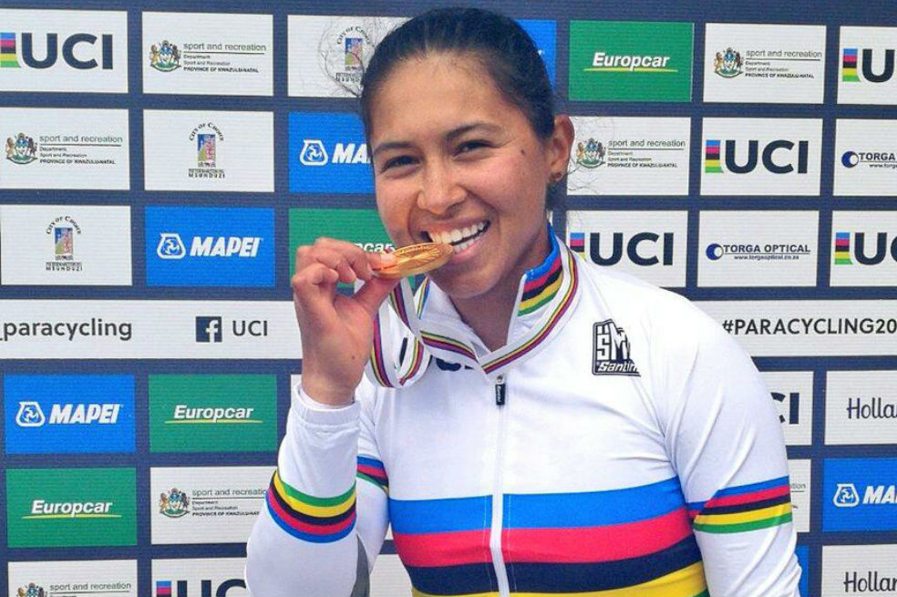 Carolina Munevar, campeona mundial de contrarreloj individual paralímpica