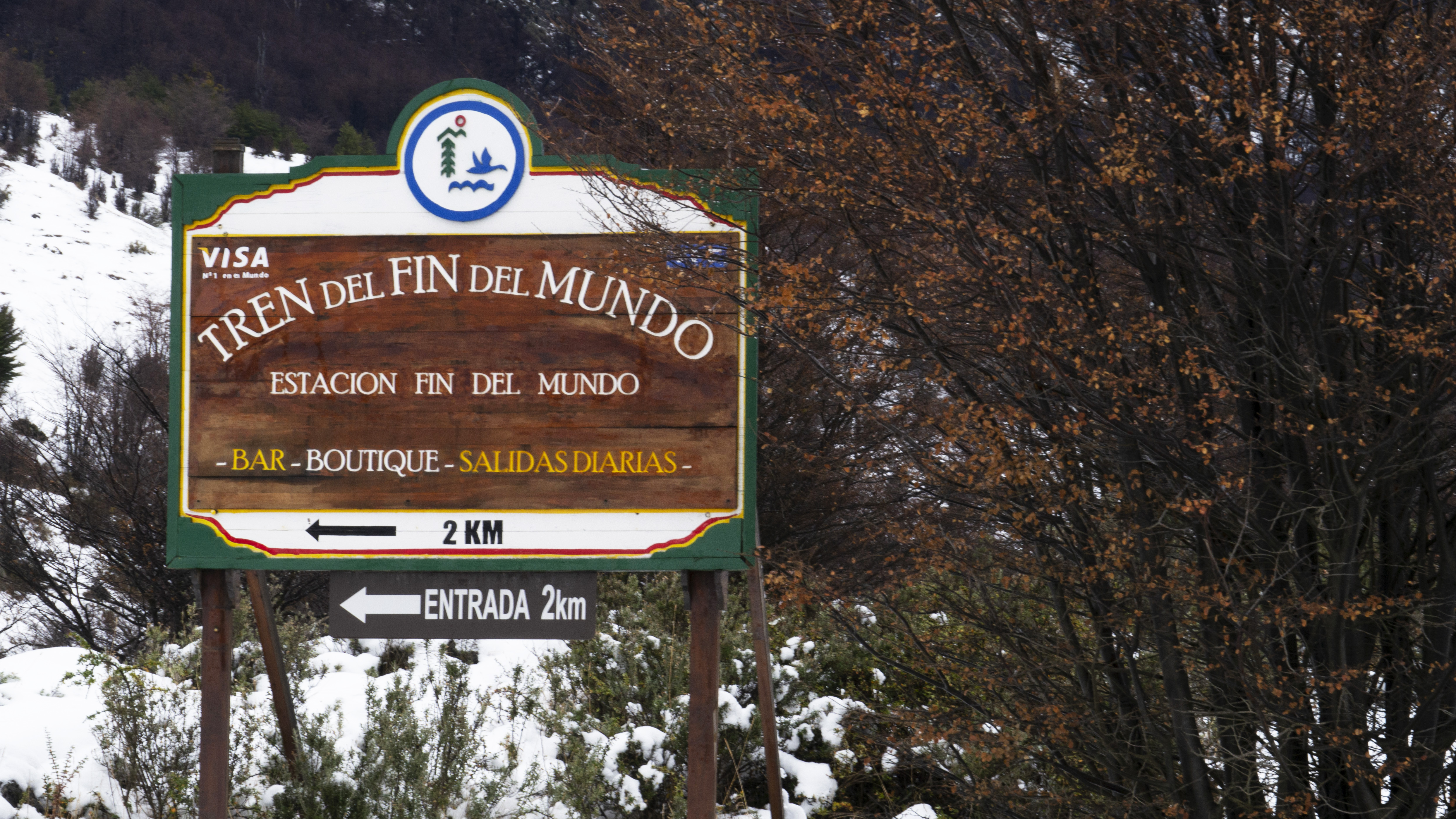 La Estación del tren se encuentra a tan solo 8 km de la ciudad de Ushuaia.