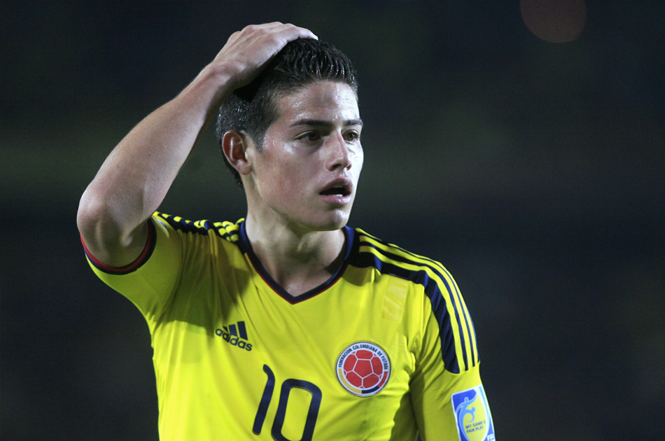 James Rodríguez en duda para el partido contra Perú