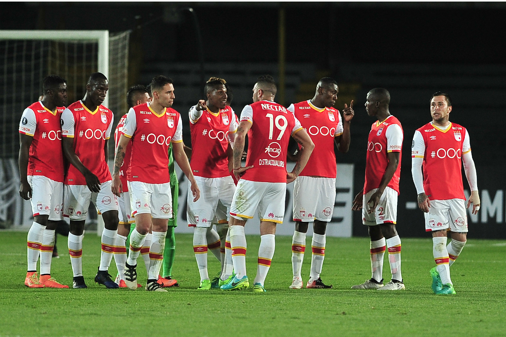 Las mejores imágenes del empate de Santa Fe ante Santos por Copa Libertadores