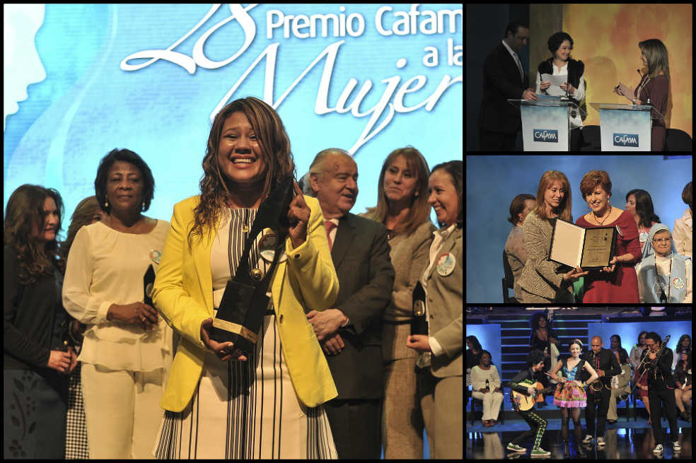 Ellas fueron las reconocidas en los Premios Cafam a la Mujer 2016