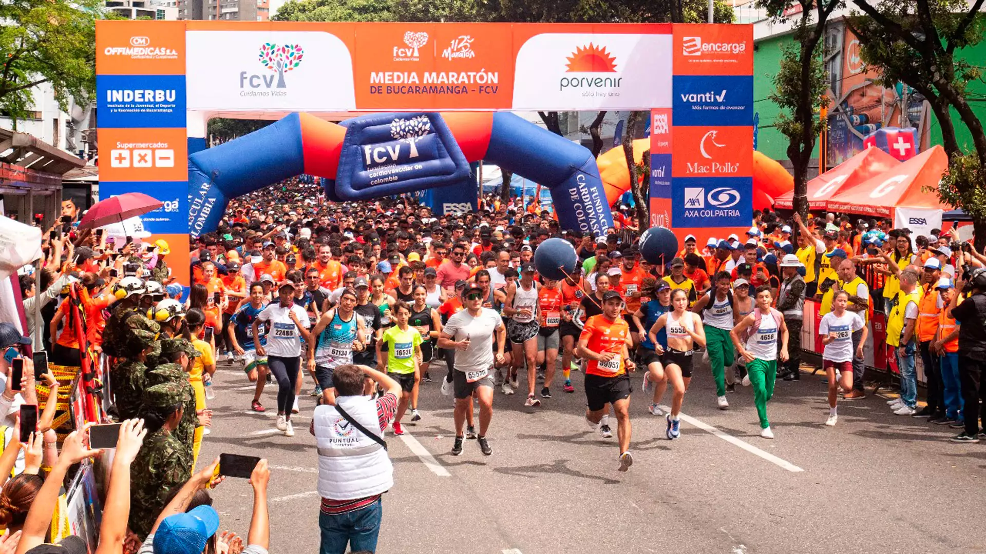 Estos son los cierres viales programados por la Media Maratón de Bucaramanga 2025