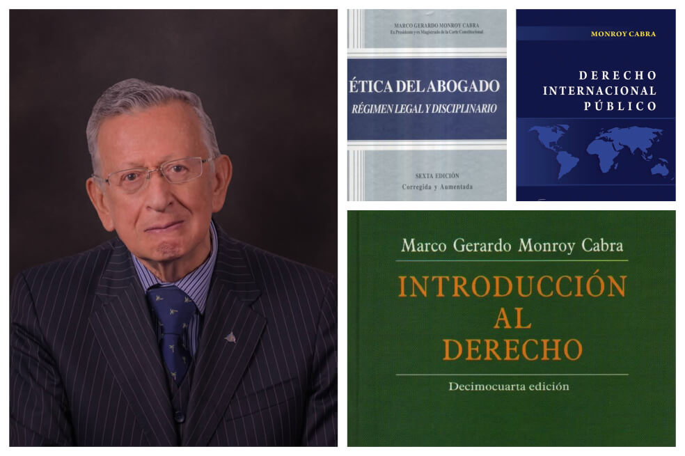Marco Gerardo Monroy, expresidente de la Corte Constitucional, fue escritor de 39 libros. Muchos de ellos han tenido más de 15 ediciones. / Foto de Monroy: Academia Colombiana de Jurisprudencia.