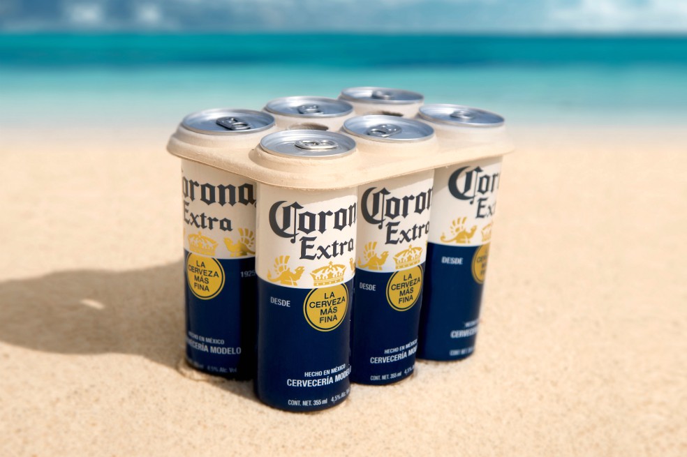 Corona lanzó «six-pack» con anillos ecológicos