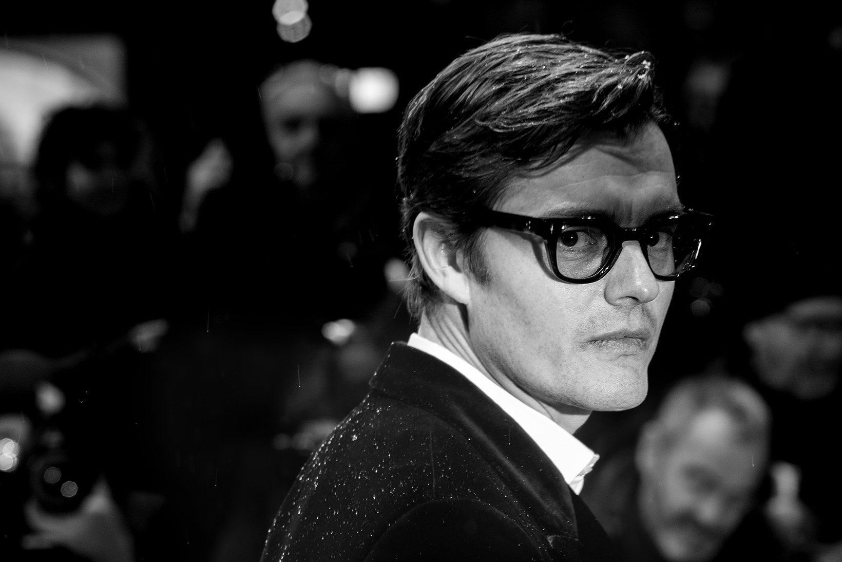 El actor Sam Riley, quien participa en el thriller "Island" que se presentó en la Berlinale.