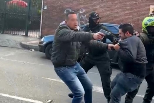 Operativo en San Andresito acabó en balacera entre comerciante y policía de civil