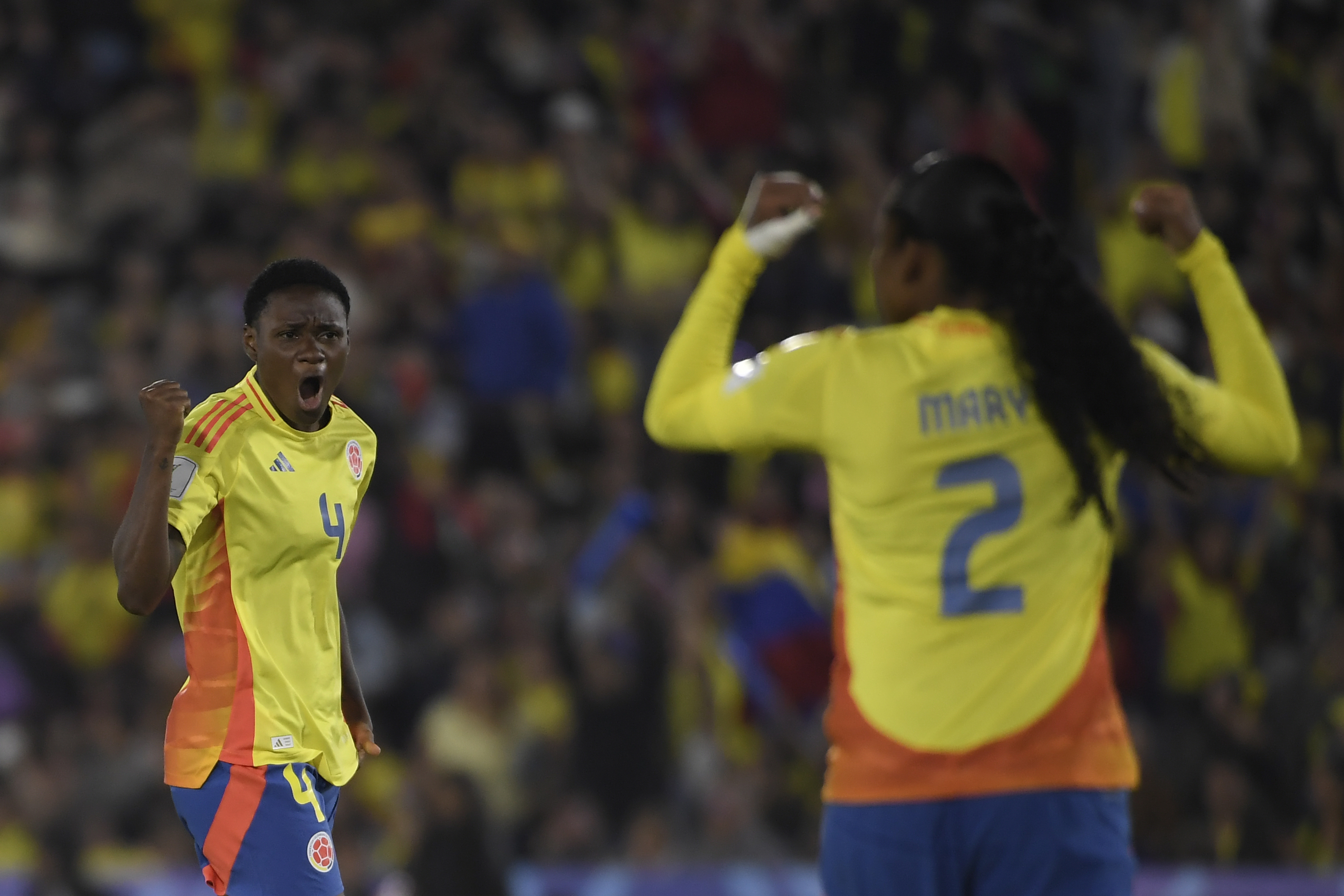 Futbolista que juega como defensa de la selección Colombia, en el partido ante Australia por la primera fecha del grupo A de la Copa Mundial femenina Sub-20.