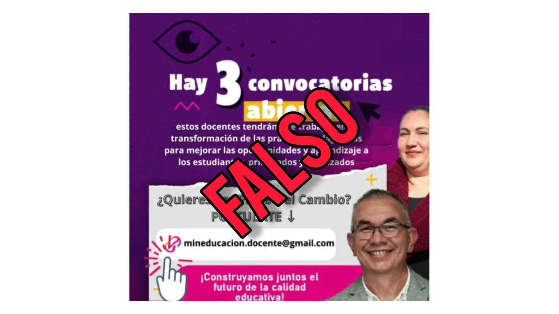 No se deje engañar. Esta convocatoria laboral para docentes es falsa, según Mineducación