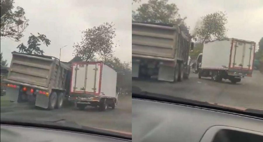 Camioneros se enfrentaron a toda velocidad en la av Boyacá ¿cuál fue la sanción?