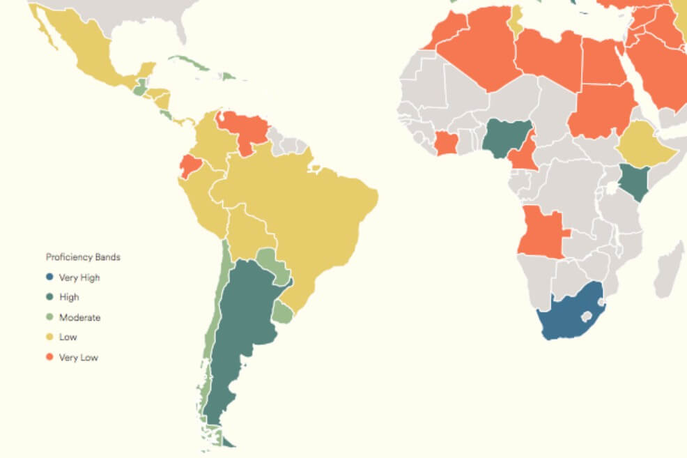 Colombia ocupó el puesto 68 entre 100 países evaluados. 