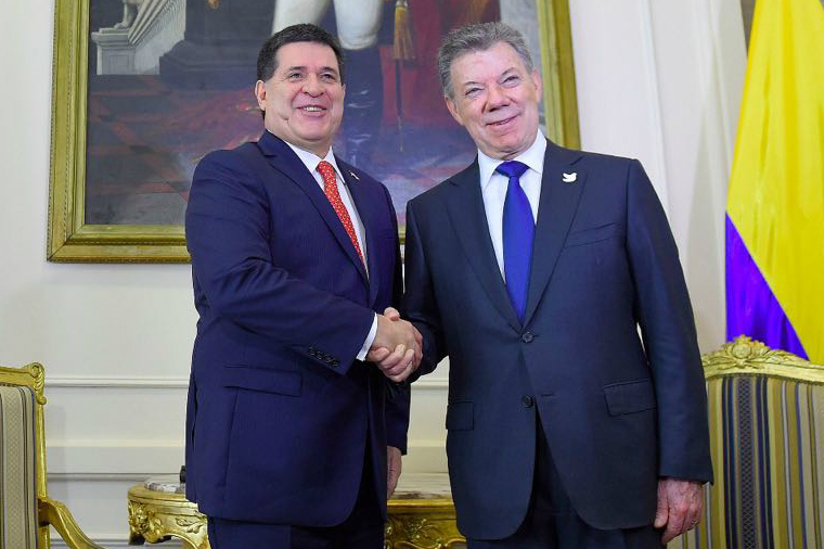 80 paraguayos se sumarán a labores de verificación del acuerdo de paz: Santos
