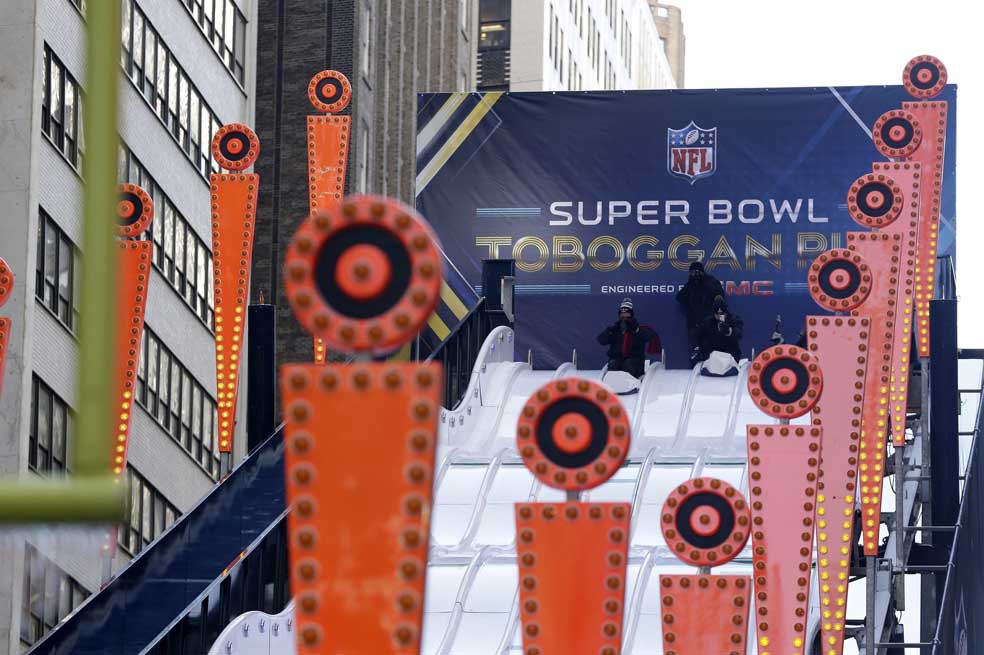 Todo listo para la fiesta del Super Bowl