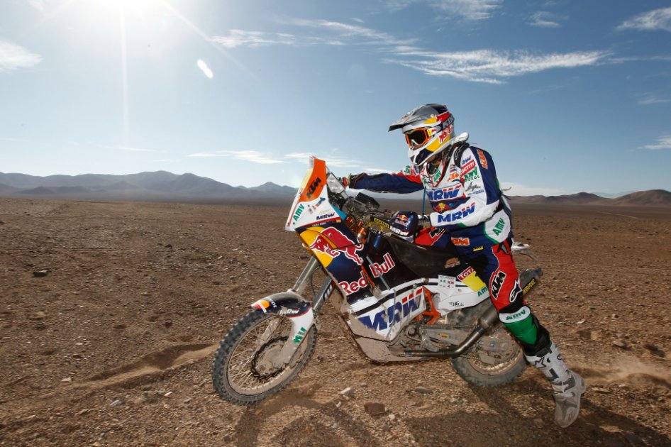 Marc Coma, piloto del Rally Dakar. Foto: AFP