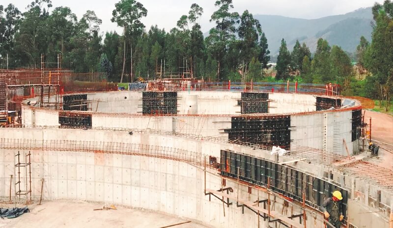 La construcción de la PTAR II Chía comenzó el año pasado, pese a inconformismos de vecinos. / CAR Cundinamarca