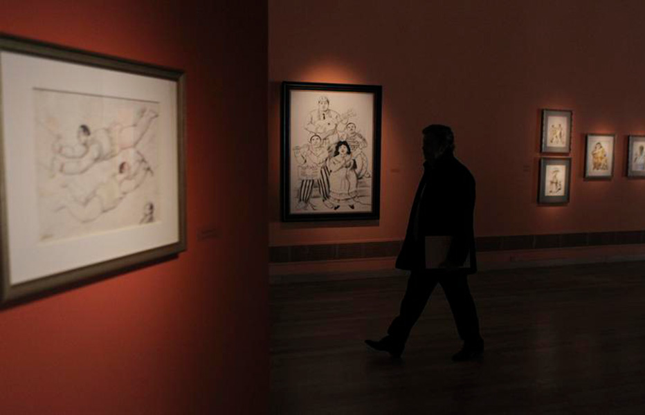 Los ‘gorditos’ de Botero son presentados en dibujos