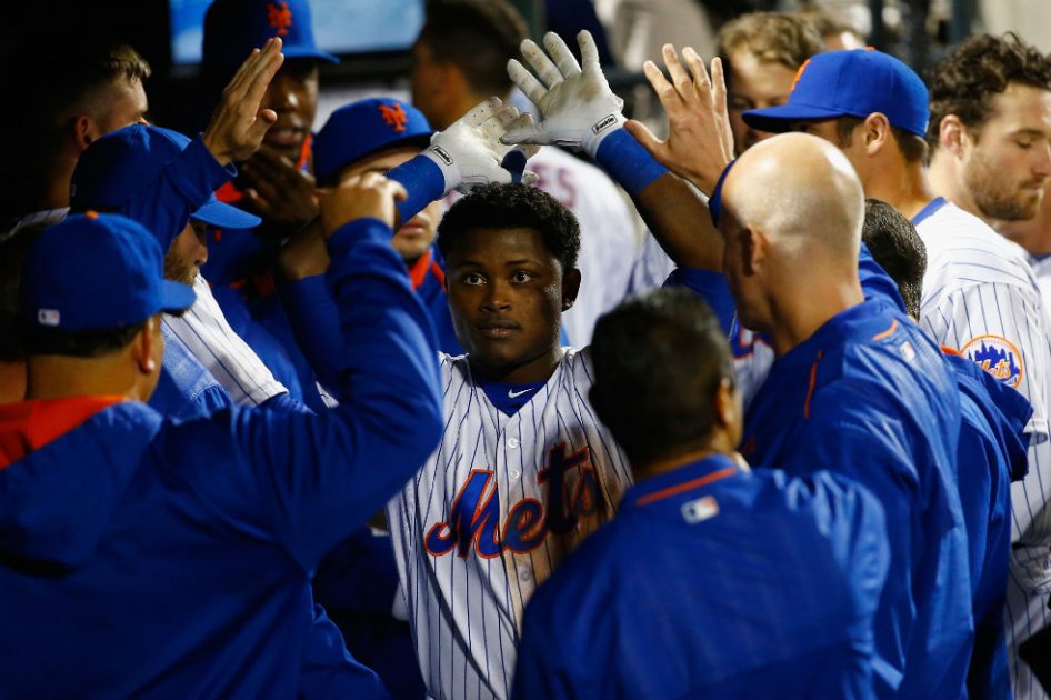 Dilson Herrera, pelotero colombiano de los Mets de Nueva York. Foto: AFP