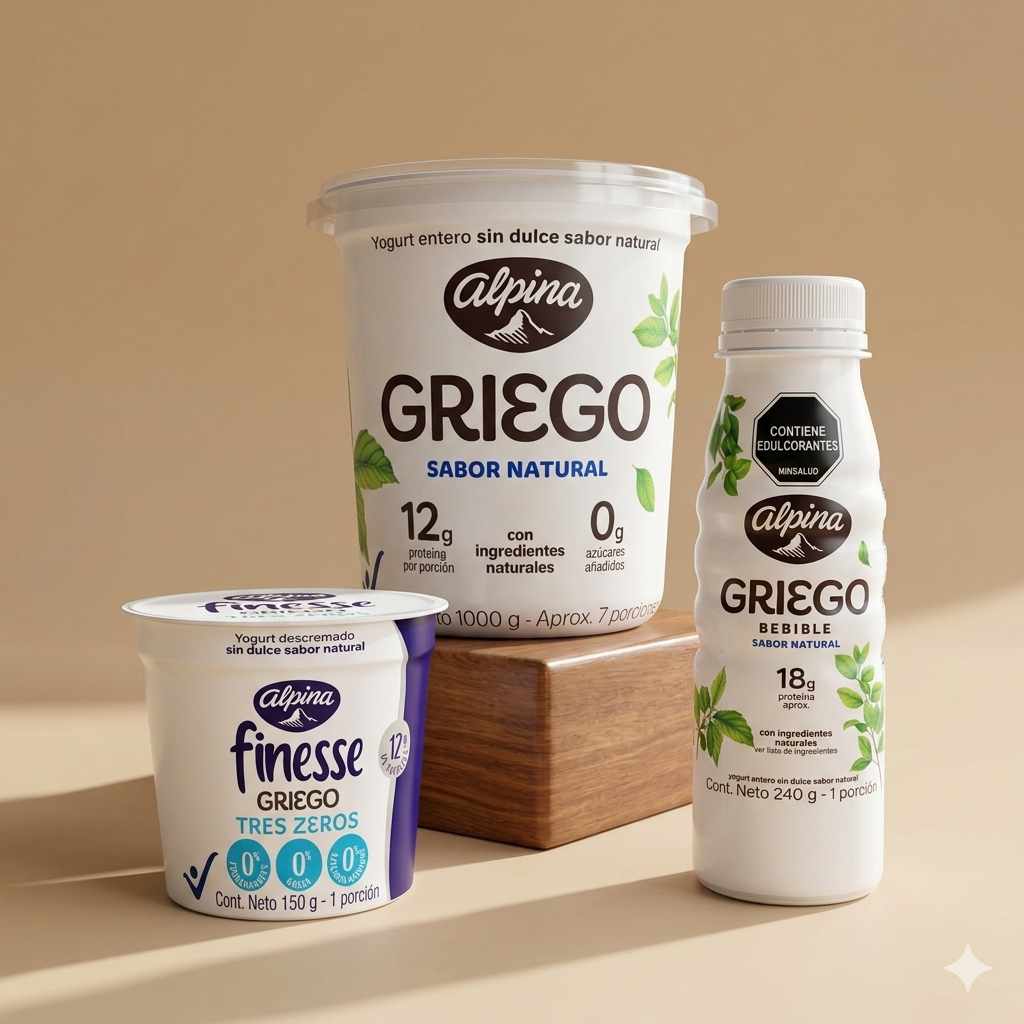 Productos de Alpina nutritivos y con un excelente aporte de proteína.