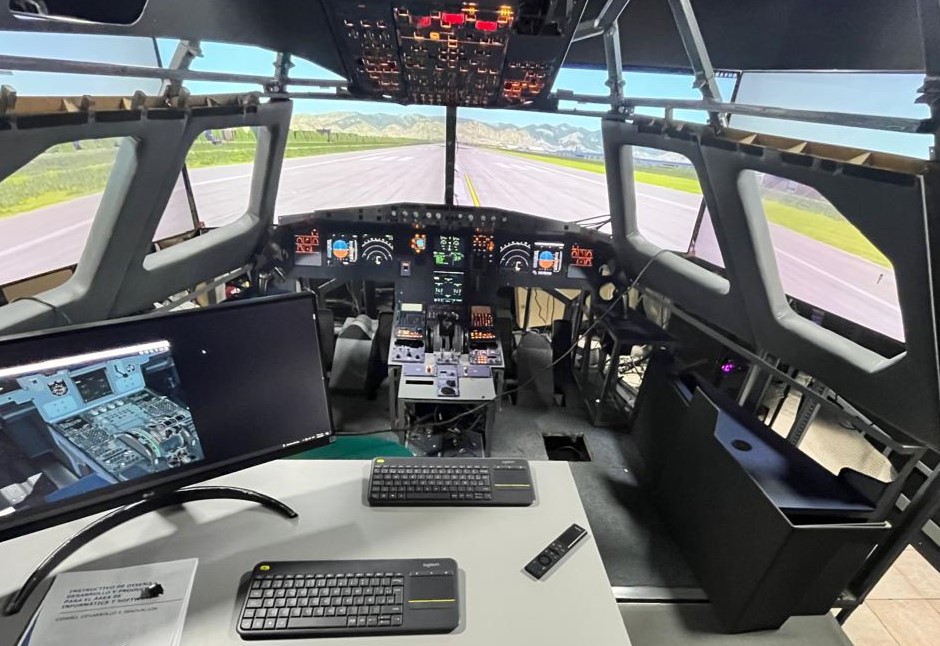 Así es el primer simulador de avión Airbus A320 desarrollado en Colombia