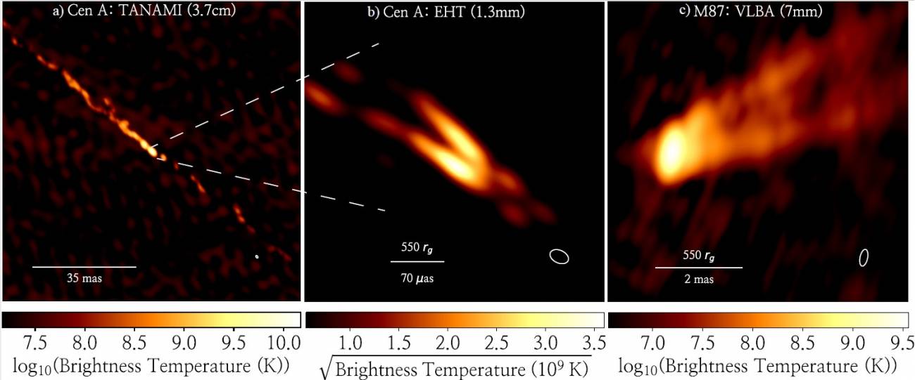 Imagen del corazón de la galaxia Centauro A.