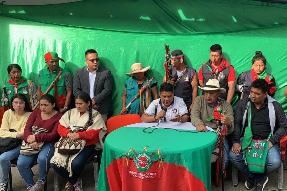 Comunidades indígenas del suroccidente del país se unen al paro nacional en Bogotá