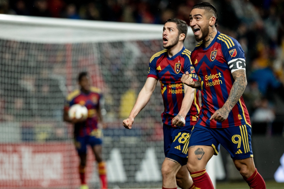 El antioqueño Cristian 'Chicho' Arango marcó tres goles en el triunfo del Salt Lake City.
