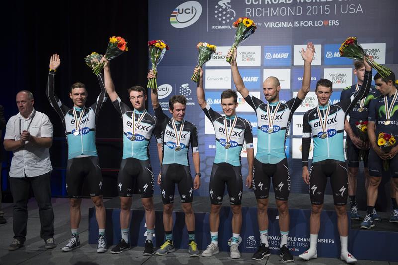 Rigoberto Urán, plata en el Mundial de Ciclismo con el Etixx