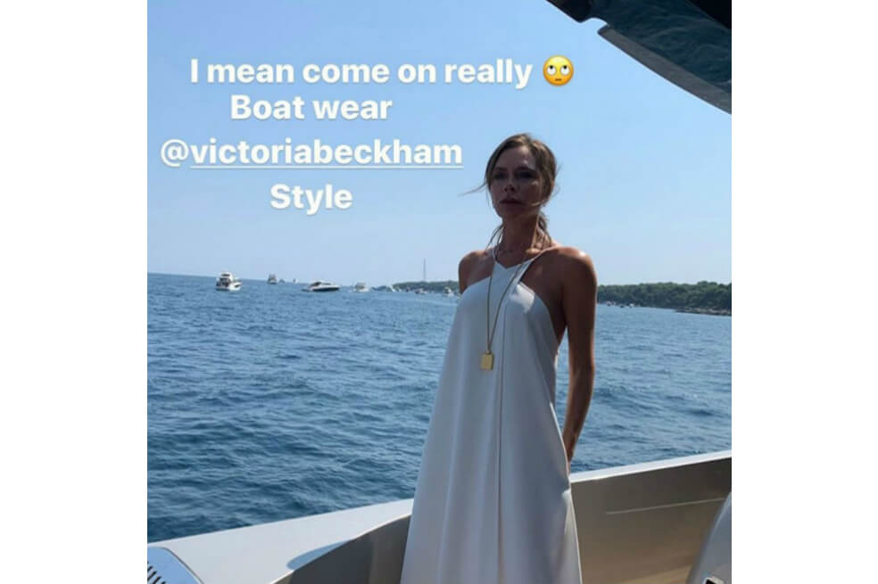 Victoria Beckham y su look de playa