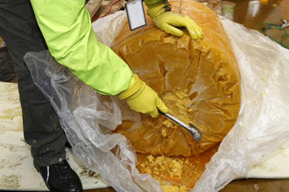 Hallan cocaína camuflada en pulpas de fruta congelada en Bogotá