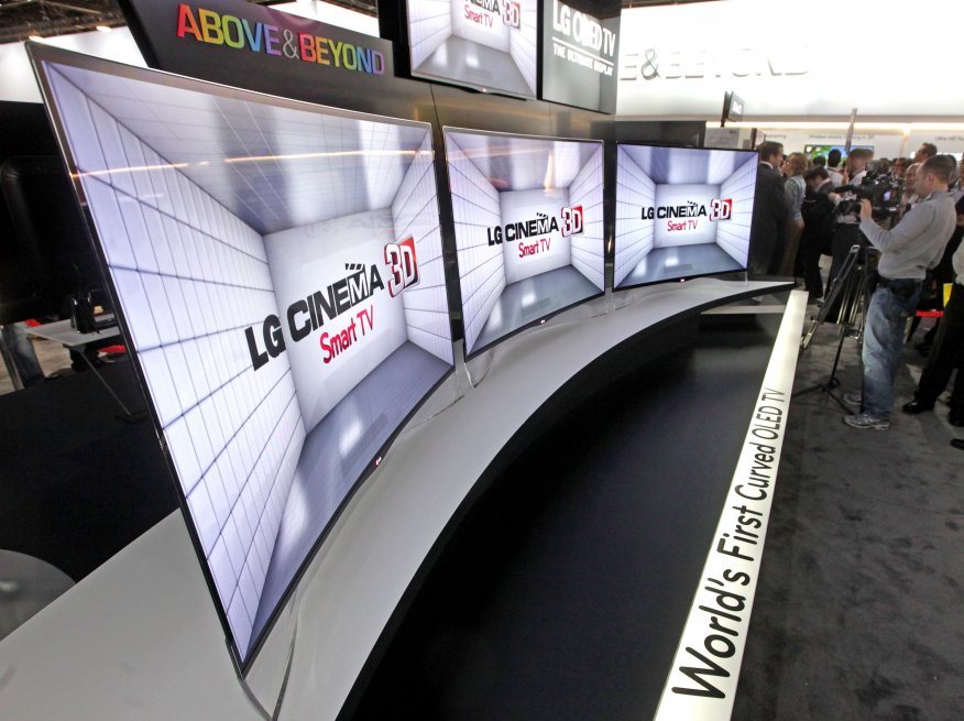 El TV curvo llegó al país