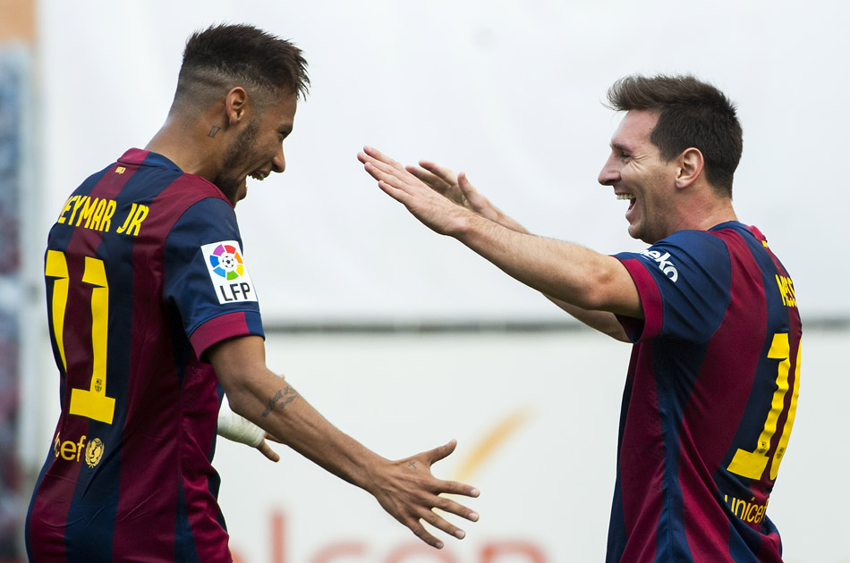Barcelona venció a Rayo Vallecano con goles de Messi y Neymar