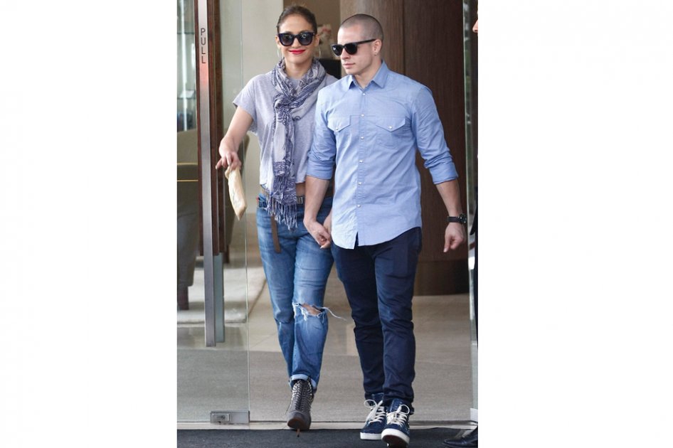 Jennifer Lopez y Casper Smart.