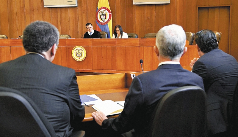 RESTRICTED TO EDITORIAL USE - MANDATORY CREDIT "AFP PHOTO / COLOMBIA'S SUPREME COURT OF JUSTICE / DIEGO MENJURA" - NO MARKETING - NO ADVERTISING CAMPAIGNS - DISTRIBUTED AS A SERVICE TO CLIENTS
 / RESTRICTED TO EDITORIAL USE - MANDATORY CREDIT "AFP PHOTO /