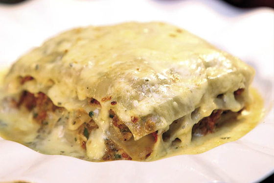 Lasaña de berenjena y carne