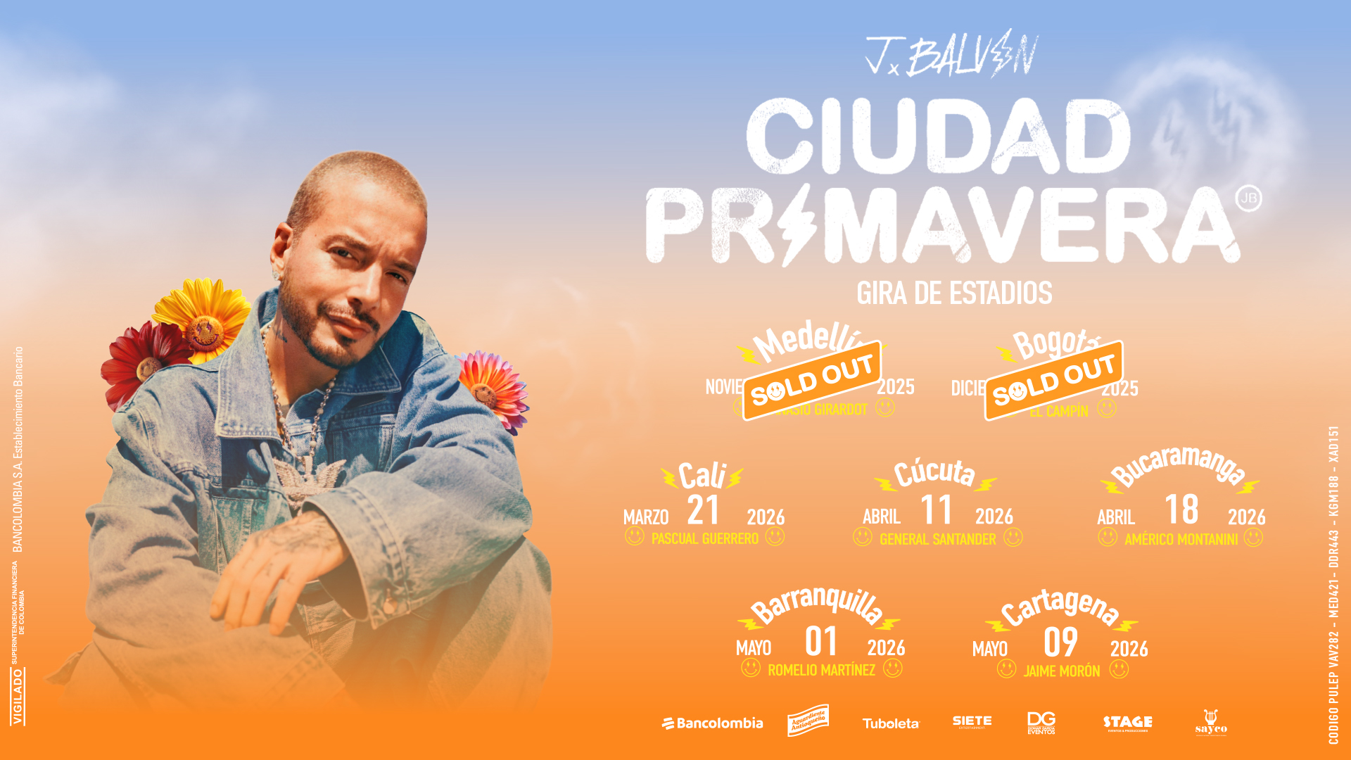 Tras el éxito en sus shows de Medellín y Bogotá, el paisa abrió nuevas fechas en algunas de las principales ciudades del país.