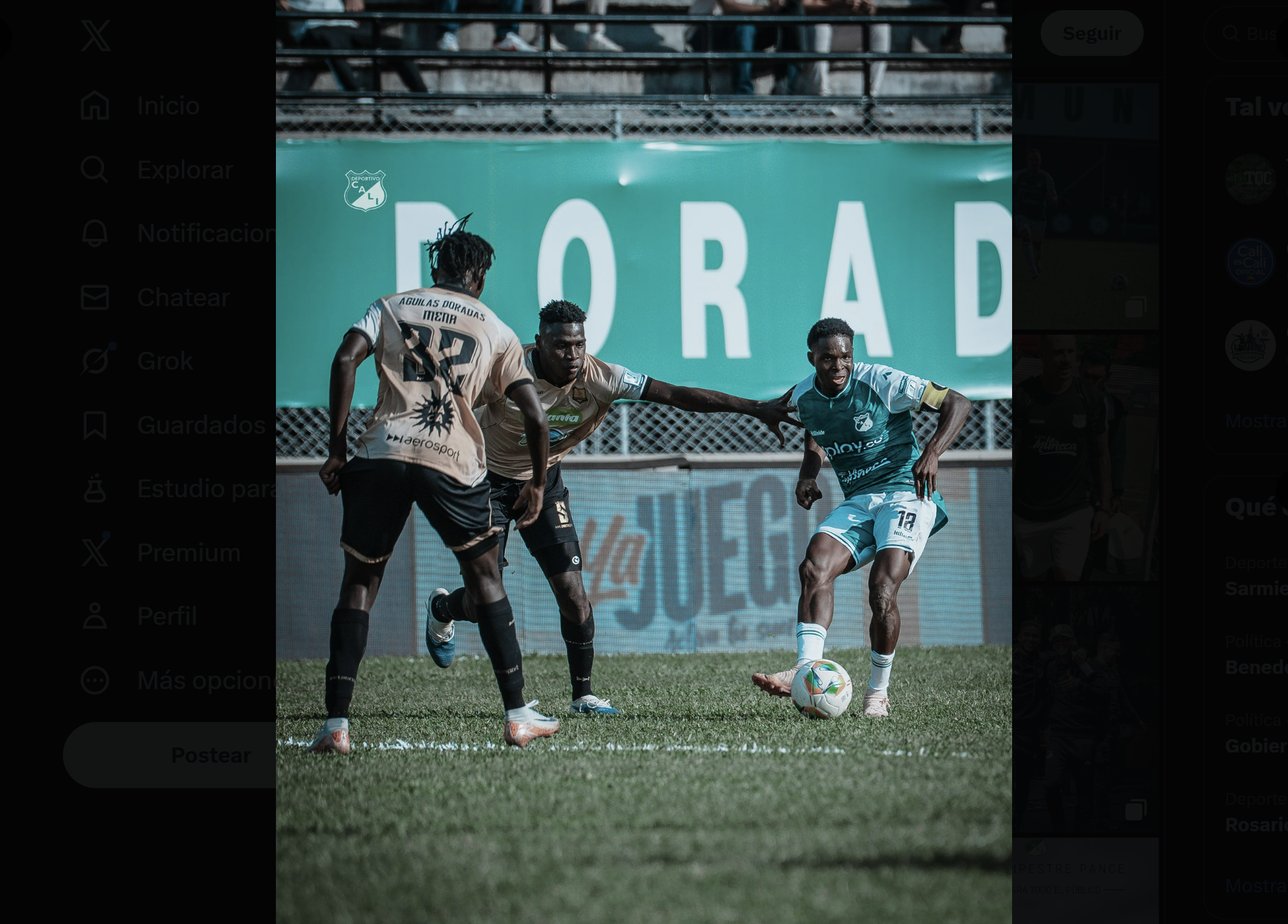 Deportivo Cali no pudo con Águilas Doradas y cayó derrotado en el último minuto