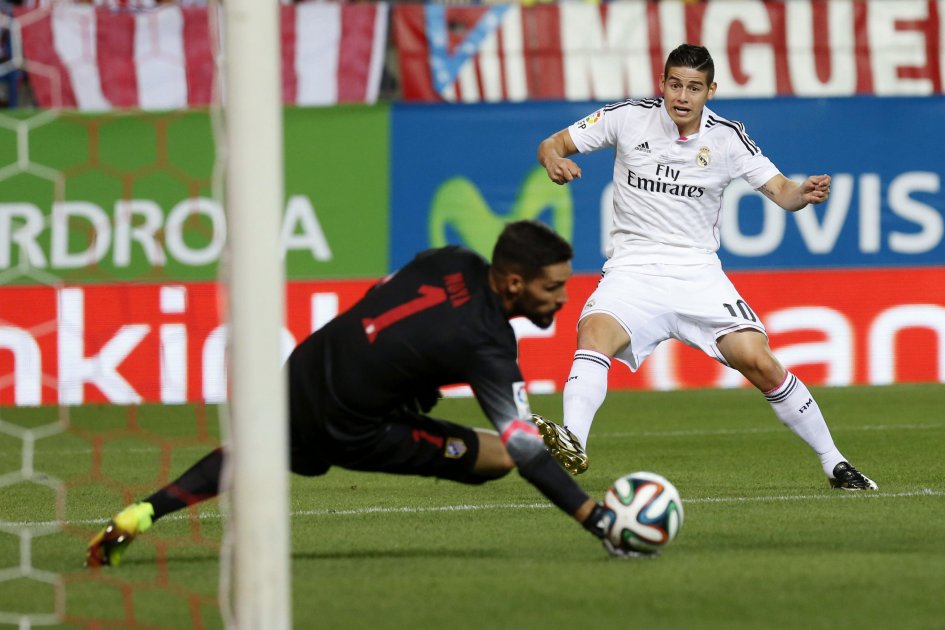 James, el mejor del Real Madrid en el primer tiempo según prensa española