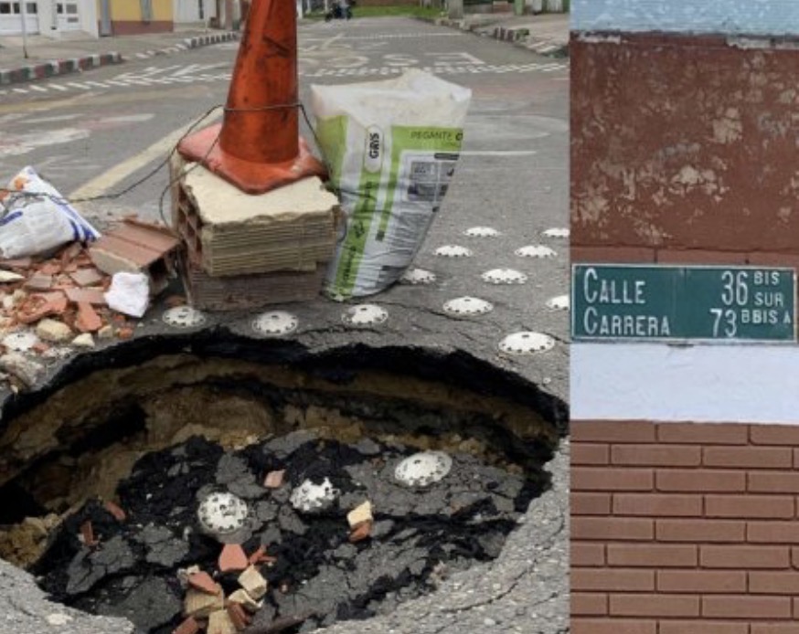 Hueco y filtraciones en Kennedy alertan a comunidad escolar: esto halló el Acueducto