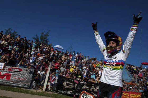 Mariana Pajón, líder del ranking mundial de BMX. Foto: Archivo