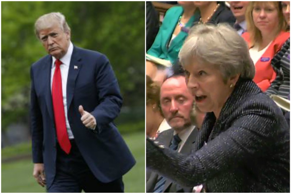 ¿Qué hablaron Trump y Theresa May sobre la reunión con Corea del Norte?