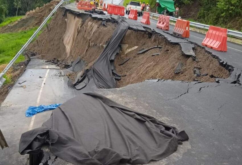 Vía Bucaramanga-Barrancabermeja se dañó con apenas 10 días de inauguración