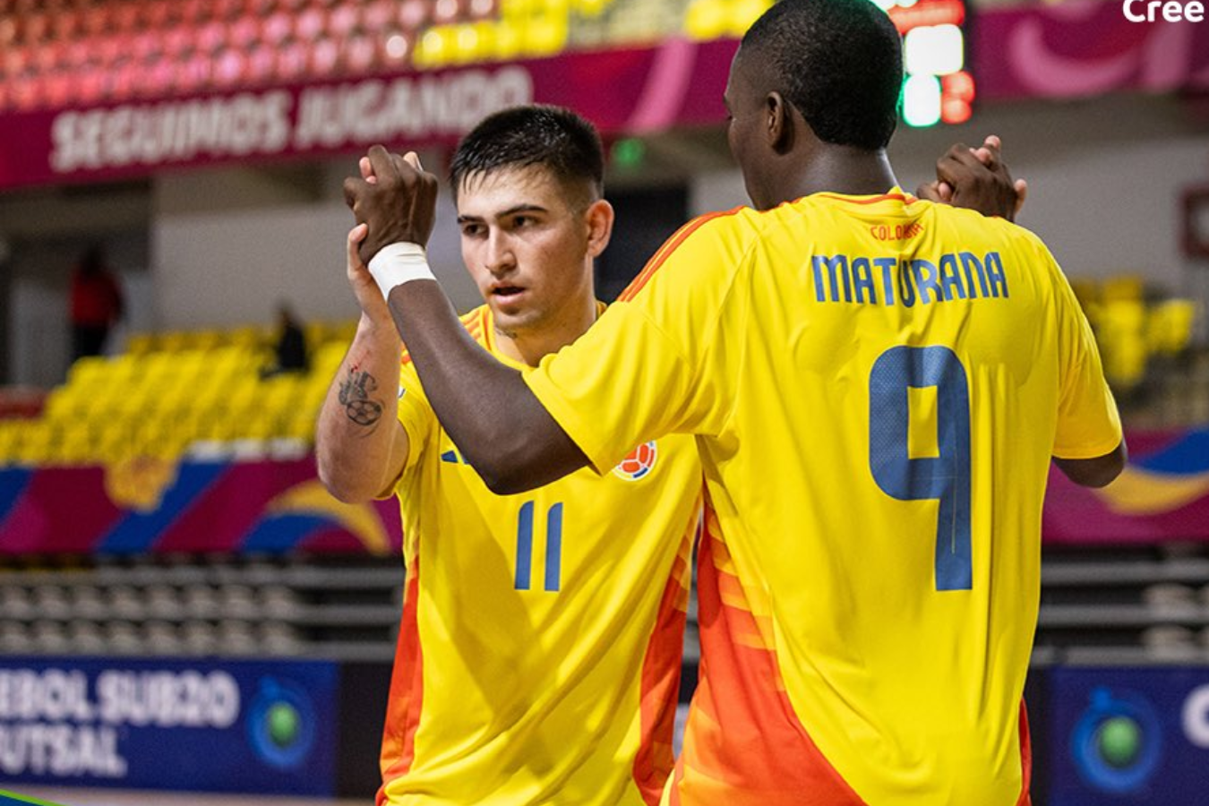 La selección de Colombia ganó 2-0 a Venezuela en el Sudamericano Sub-20 de Futsal