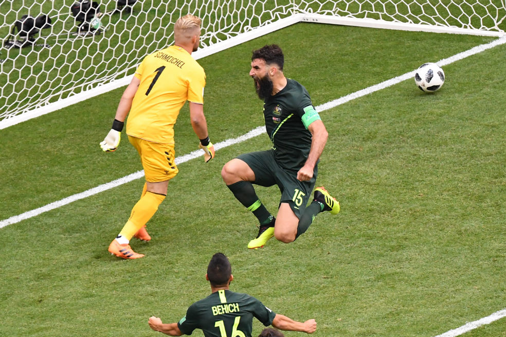 Australia empató contra Dinamarca y se mantiene con vida en Rusia 2018