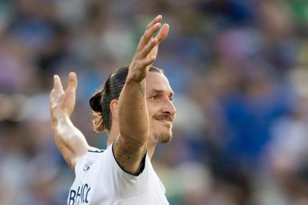 Ibrahimovic, delantero del LA Galaxy. / AFP