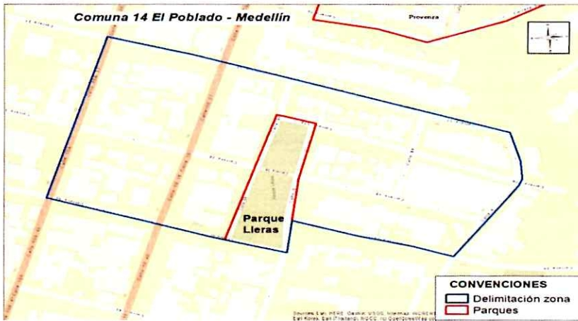 Mapa parque Lleras