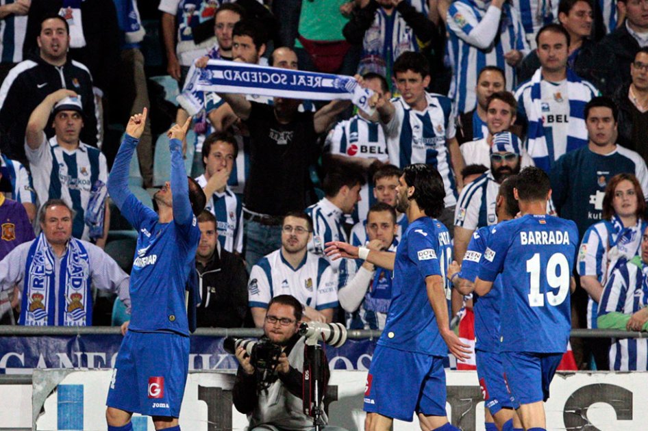 Getafe frena a la Real Sociedad en el último juego de la fecha 34
