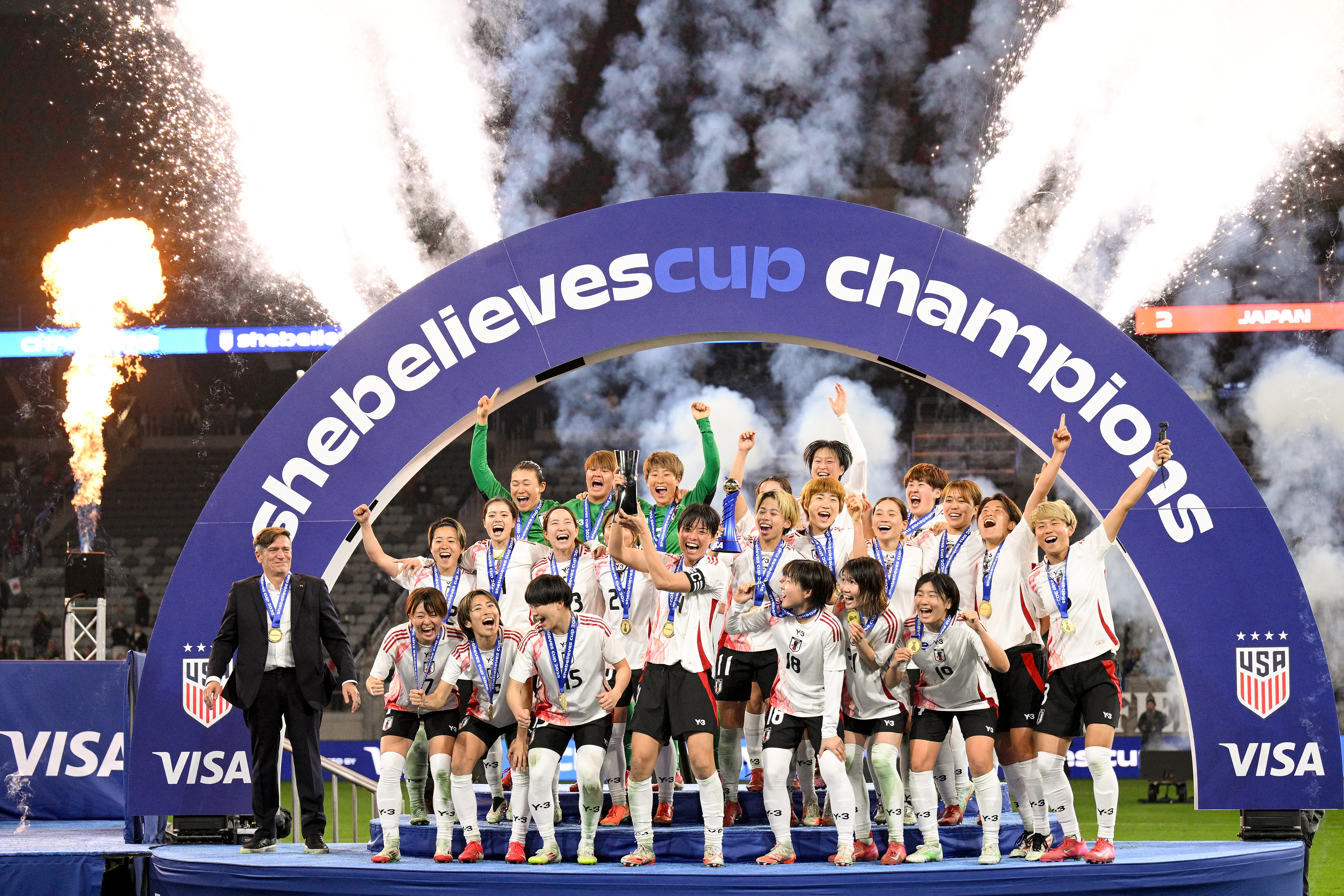 Japón se consagró campeón de la SheBelives Cup tras imponerse sobre Estados Unidos