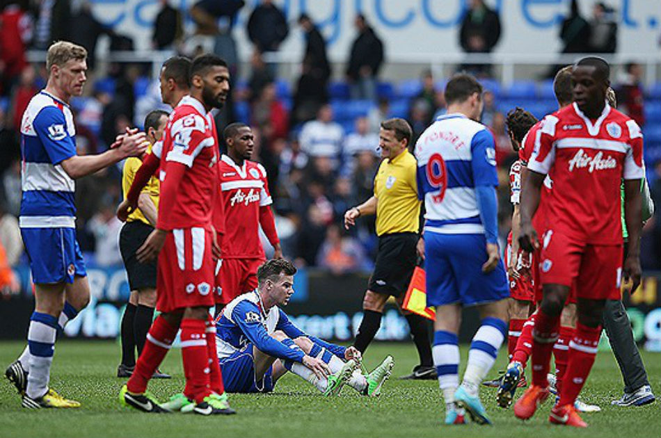 Reading y Queens Park Rangers bajarán a segunda división