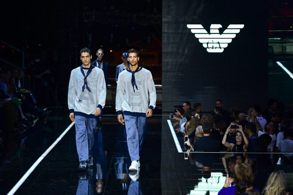 Emporio Armani «despegó» en la Semana de la Moda de Milán