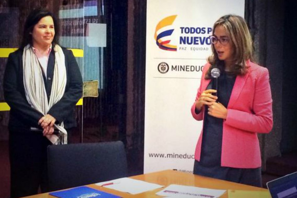 Gina Parody durante la rueda de prensa